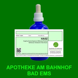 HA02 spagyric remedy mixture 100ml