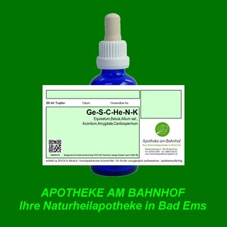 Ge-S-C-He-N-K  Spagyrik Essenzenmischung 50ml