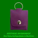 Homeopathic purple leather pocket case for 5