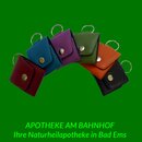 Homeopathic green leather pocket case for 5