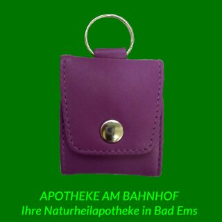 Homeopathic purple leather pocket case for 5