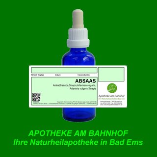 ABSAAS 50ml mixture of spagyric essences