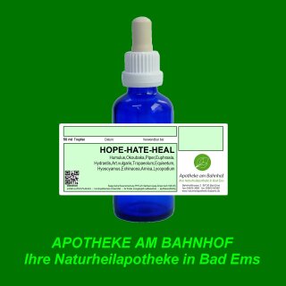 HOPE-HATE-HEAL  Spagyrik Essenzenmischung 50ml