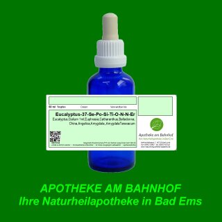 Eucalyptus-Galium-Se-Po-Si-Ti-O-N-N-Er  Spagyrik  Essenzenmischung 50ml