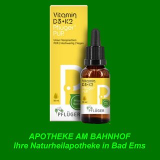 Vitamin D3+K2 Pflüger PUR Tropfen 30ml