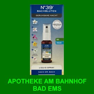 Bachblüten Notfall No.39 Spray für die Nacht 20ml
