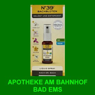 Bachblüten Notfall No.39 Spray Gelöst und Entspannt 20ml