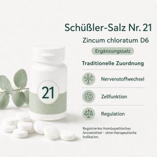 Schüßler-Salz Nr.21 Zincum chloratum D6