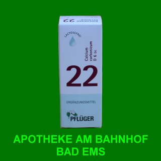Schüssler-só Nr.22 Calcium carbonicum D6 Pflüger 30ml oldat