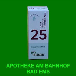 Nr.25 Aurum chloratum natronatum D6 - 30 ml Tropfen Pflüger