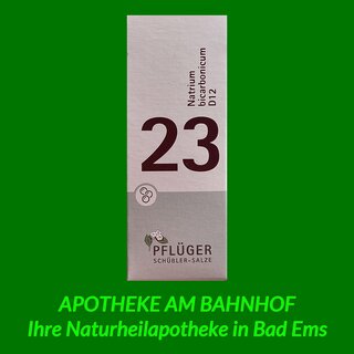 Pflüger Biochemie nach Dr.Schüßler Nr.23 Globuli Natrium bicarbonicum D12 (15g)