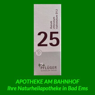 Nr.25 Orthim Schüßler-só globuli aurum chlotaum natronatum D12