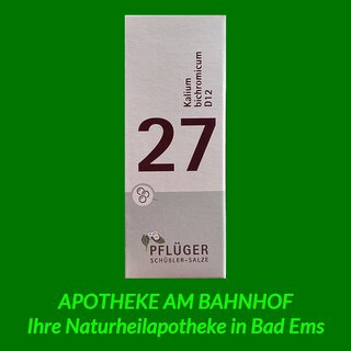 Pflüger Biochemie nach Dr.Schüßler Nr.27 Globuli Kalium bichromicum D12 (15g)
