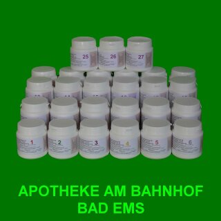 Schüssler-só-szett Nr.1-27 Bombastus fajtánként 400 tabletta